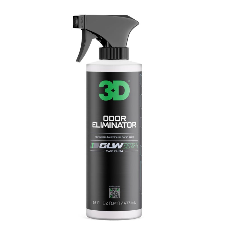3D Odor Eliminator  GLW Series | Ultra Powerful Air Freshener | Long Lasting Odor Relief | Neutralizes Unwanted Smells | Fresh Scent | DIY Car Detailing | 16 oz